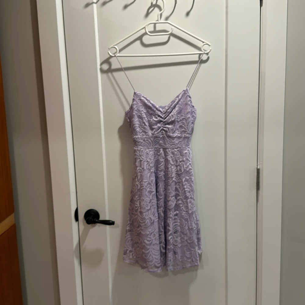 Lilac S flowy dress